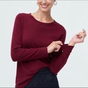 J. Crew Burgundy Teddie Sweater